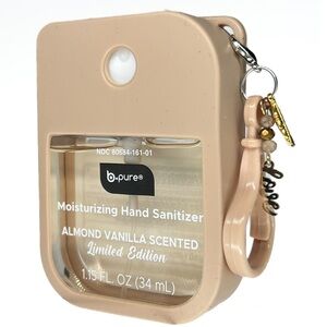 B Pure Mocha Coffee Moisturizing Hand Sanitizer w Case and Added Charms